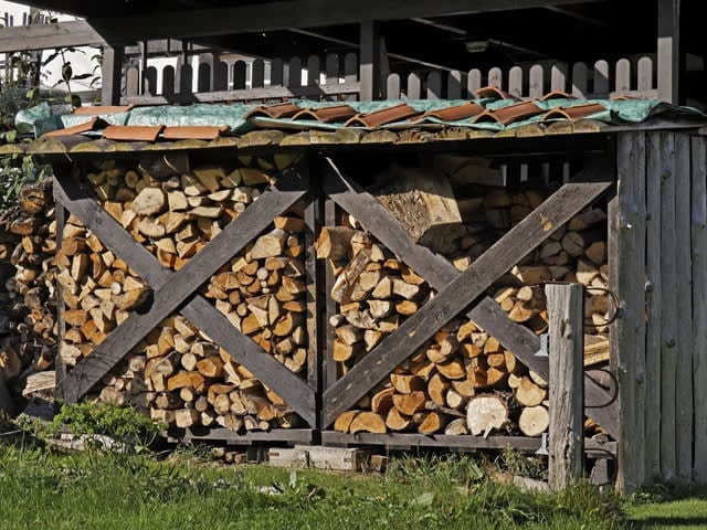 Regenjas micro Zes De juiste opslag voor brandhout | Gratisopenhaardhout.nl